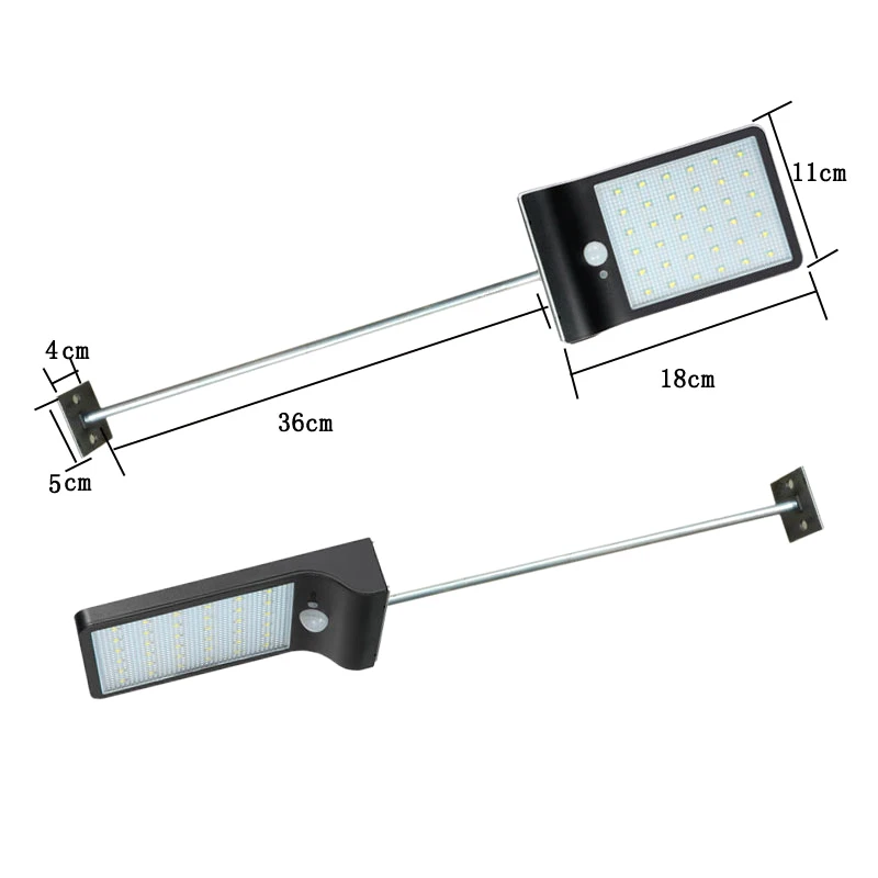 

Solar LED Lights Wall Sconces with Mounting Pole Outdoor Motion Sensor Detector Light for Porch Garage QP2