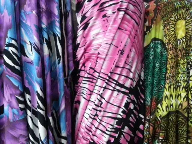 Fancy Crystal Hemp Fabric Knitted Apparel Fabrics Lycra T Shirt