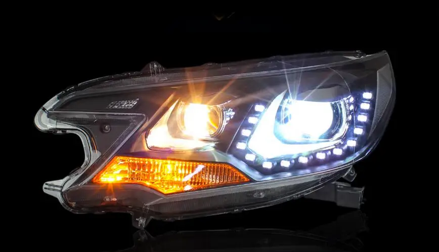 HID xenon 2012~ автомобильный Стайлинг для CRV головной светильник автомобильные аксессуары светодиод дневного света Brio BR-V URV Delsol CRV противотуманный светильник