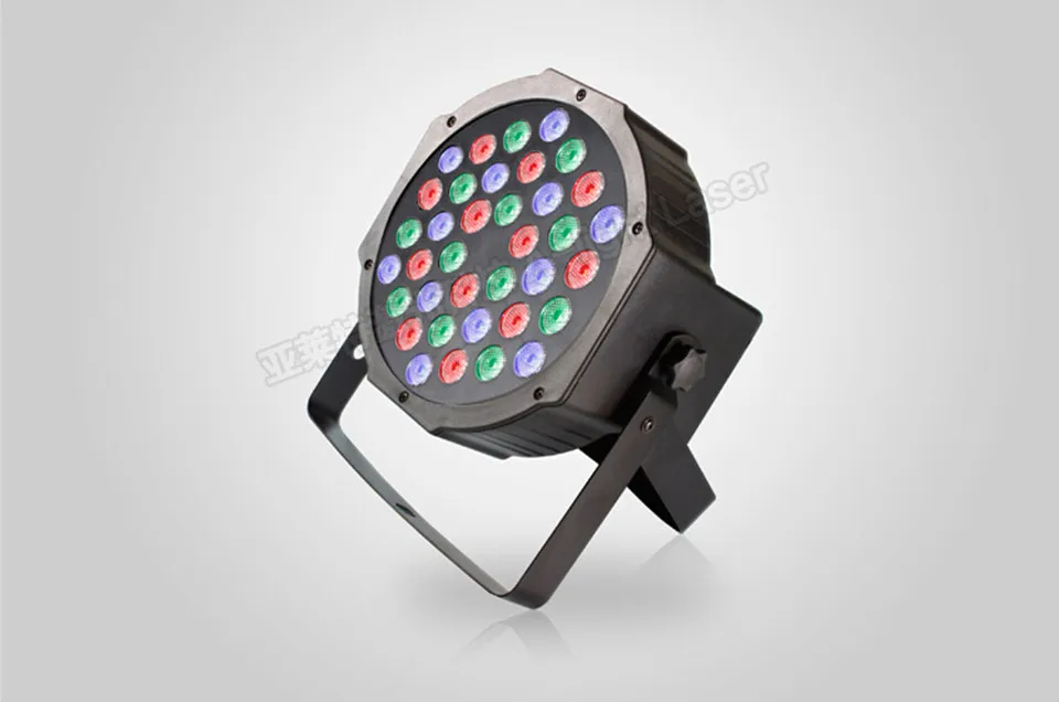 Светодиодный светильник 18x3 Вт 54 Вт высокой мощности RGB/UV Par Светильник с DMX512 Master Slave светодиодный плоский DJ контроллер оборудования