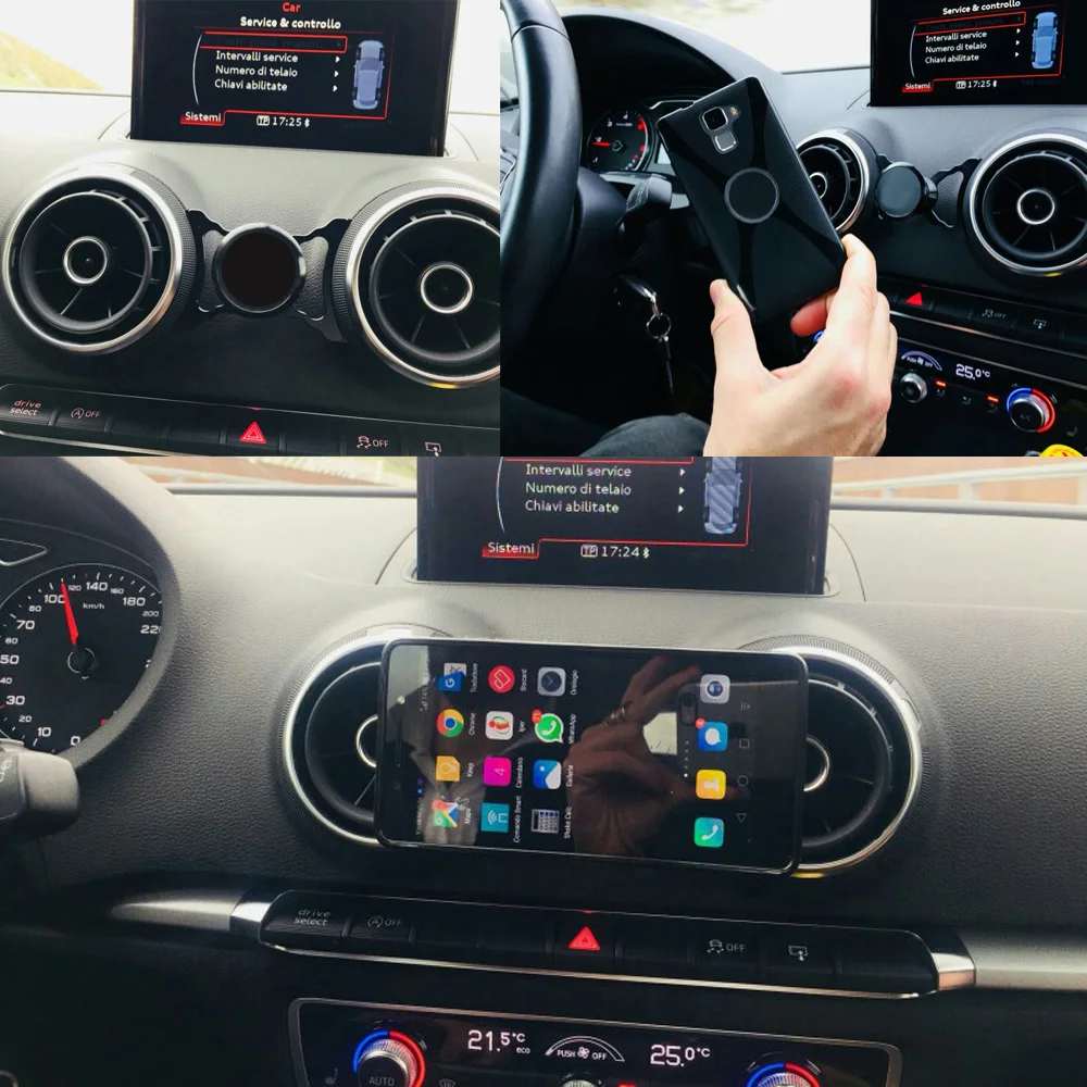 Автомобильный держатель для телефона с вызовами Audi A3 S3 8V (2014 2018) крепление на