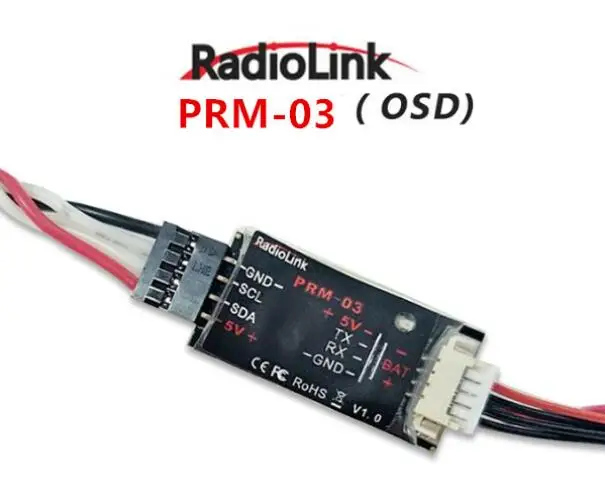 RadioLink OSD Telemetry Module PRM-03 Mini Power Return Model PRM-03 for R9D R9DS R10D R10DII R10DS R12DS VS PRM-02 osd telemetry module