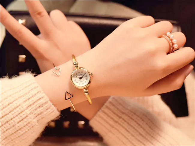 Алмазный Роскошный стальной проволочный браслет часы женские модные брендовые маленькие винтажные дизайнерские женские наручные часы женские часы
