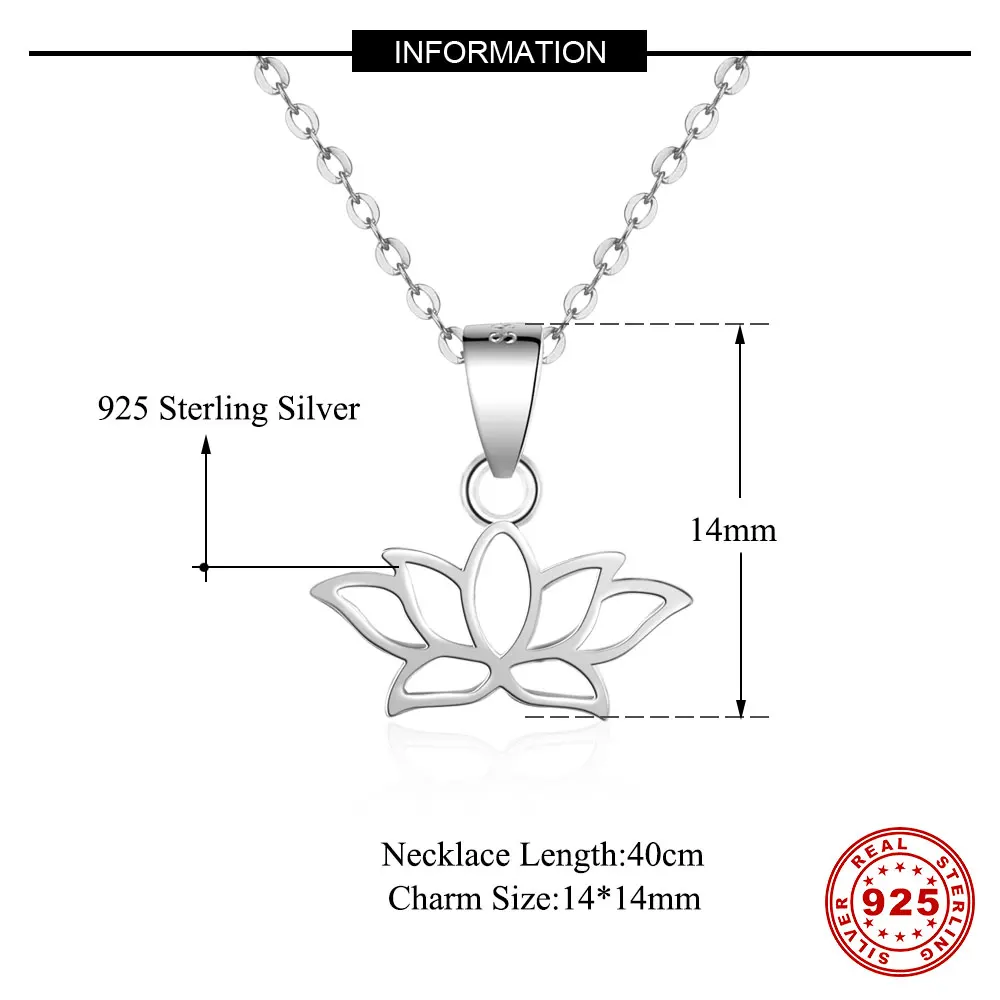 Сказочный Настоящее 925 пробы серебро Ловец снов Лотос Подвеска в виде пера ожерелье для женщин