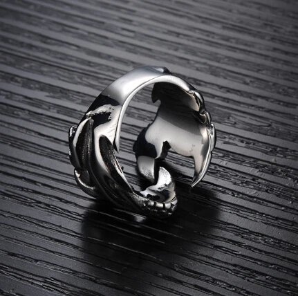 Кольцо мужское из титановой стали в стиле панк рок|ring 18k|ring of steel collarring ring wav |
