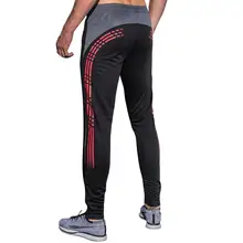 Мужские тренировочные штаны для футбола, бодибилдинга, полиэстер, компрессионная Спортивная одежда для мужчин, мужская спортивная одежда