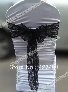 

Hot Sale Back Lace Chair Sash For Chair Cover