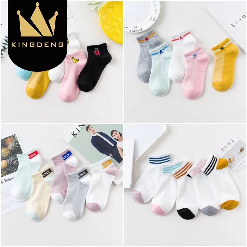 KingDeng Женщины Корейские Носки Лодыжки Милые Летние Короткие Harajuku Корейский Стиль