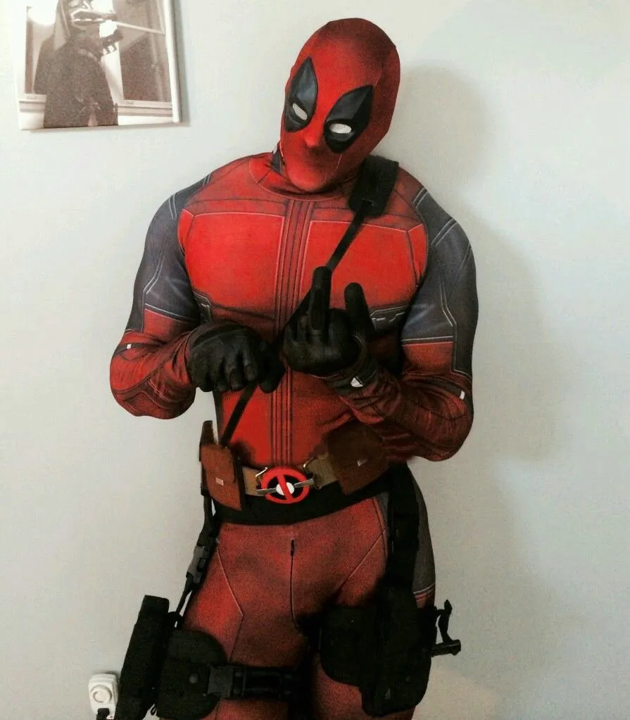 2017 halloween lycra spandex full body deadpool avengers cosplay