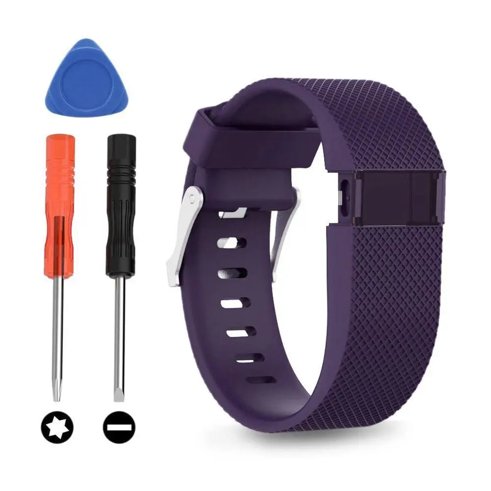 Silicone Replacement Band Bracelet Wrist Strap For Fitbit Charge HR with Tool US