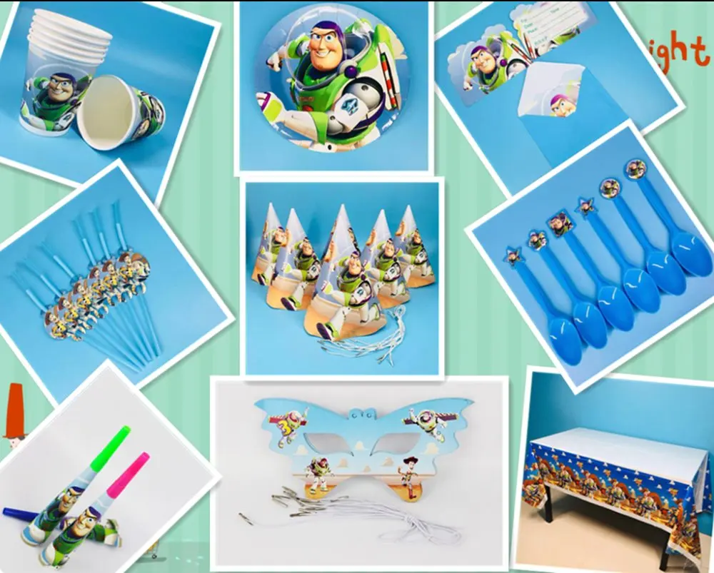 Toystory тематические товары для дня рождения Творческий детский день вещи