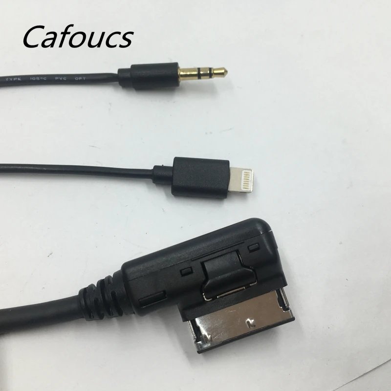 Cafoucs для MERCEDES BENZ MMI музыка Интерфейс AUX кабель 8 PIN адаптер Зарядка для iPod, iPhone 5 5S 6 6plus