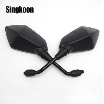 

motorcycle accessories 10mm Universal motorcycle mirror Black Side retroviseur moto FOR bmw r1200rt vfr 800 f800r yamaha xt 600