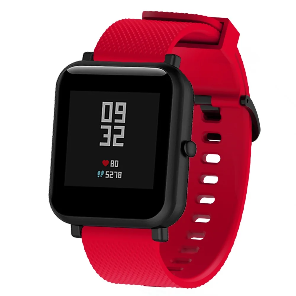 Ремешок силиконовый для Amazfit Bip спортивный браслет Xiaomi GTS / 2 S 20