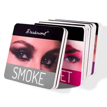 

4 Color Wine Red Eyeshadow Palette Pressed Shimmer Matte Eye Shadow MakeUp Long-Lasting Eye Palette Hua For Beauty