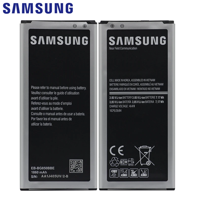Samsung Сменный аккумулятор для телефона EB-BG850BBE 1860 мАч для samsung GALAXY Alpha G850 G8508S G850A G850F G850K G850Y G8509V NFC