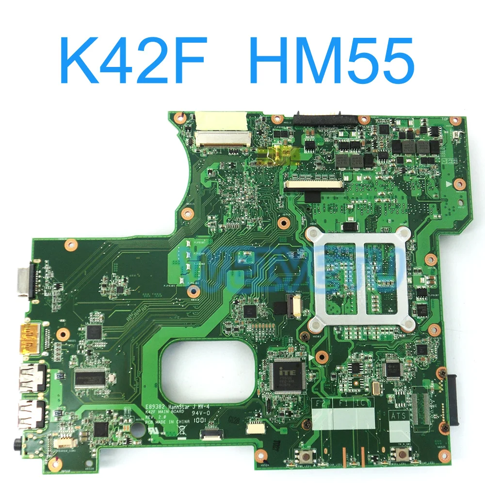 K42F для Asus GMA HD USB2.0 HM55 PGA989 DDR3 видеопамяти основная плата Тетрадь материнской P42F Rev 3
