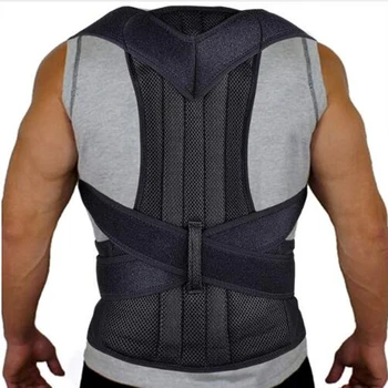 

Adjustable Back Corset Men Women Posture Corrector Belt Band Straightener Band Brace Shoulder Braces & Supports Back Support 2XL