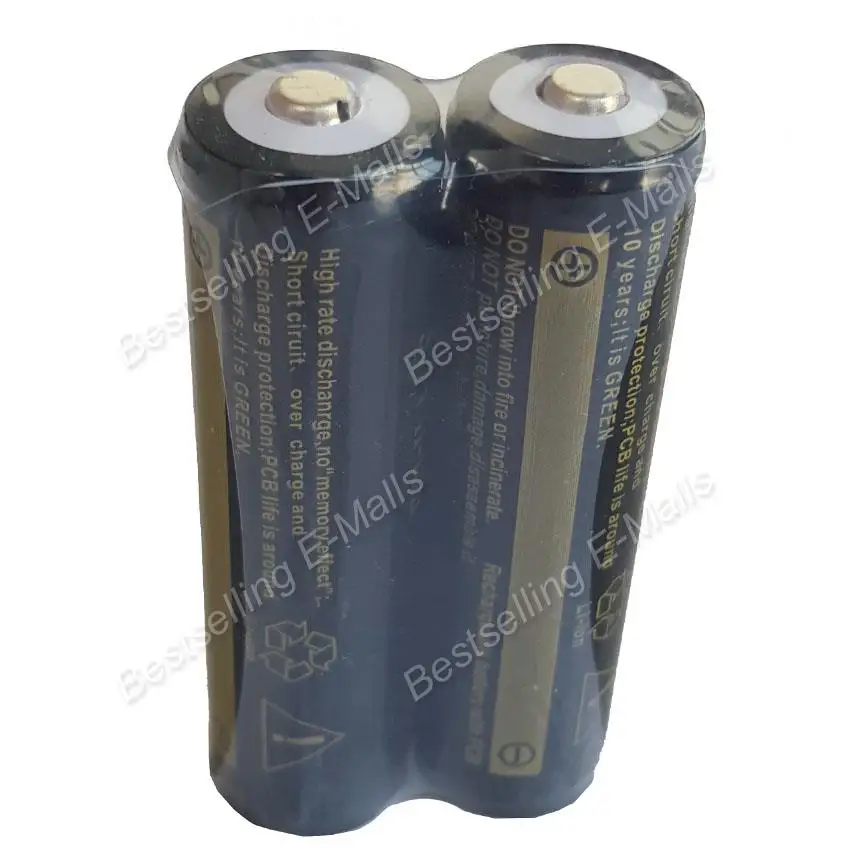 2PCS 3.7V 18650 battery Protected li-ion Rechargeable battery 18650 bateria pilha recarregavel