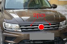 Cubierta delantera reacondicionada rejilla mesth horizontal pegatina estilo para 2017 2018 2019 VW tizan mk2 versión Europa