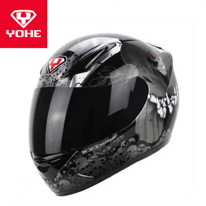 2018 зима новый ECE Сертификация YOHE скоростные мотоциклетные шлемы YH991 Полнолицевой