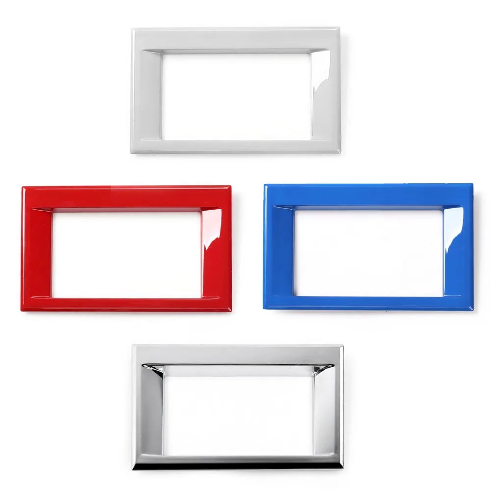 

Areyourshop Car Navigation Frame Screen Cover Trim Frame Sticker For Ford Mustang 2015+ ABS High Quality Car Frame Covers