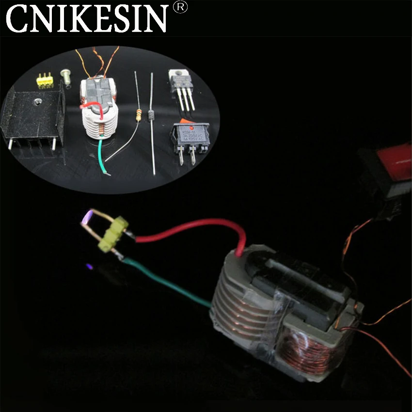 CNIKESIN diy Генератор высокого напряжения повышающий инвертор дуговая Зажигалка
