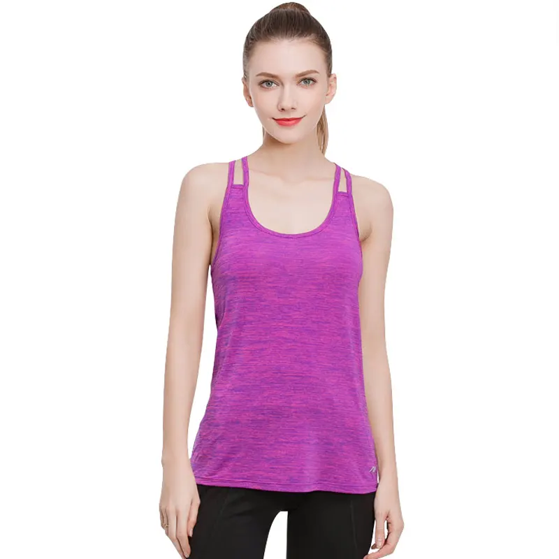 SPECIAL MAGIC Padded Yoga Top Women Sleeveless Running Tight Elastic