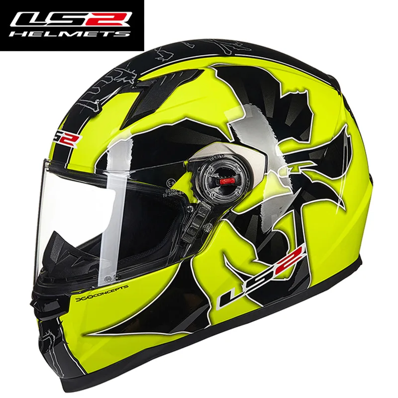 LS2 FF358 Полнолицевой мотоциклетный шлем Casco Moto Man LS2 шлем со съемной и моющейся внутренней накладкой capacete LS2 утвержденный ECE - Цвет: 33