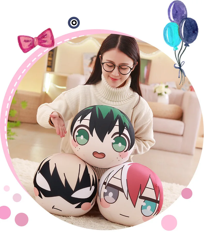 My Hero Academia Anime Boku Yoh Asakura Katsuki Bakugo Shoto Toooroki Dolls Nanoparticle Stuffed Toys Plush Girl Soft Gift