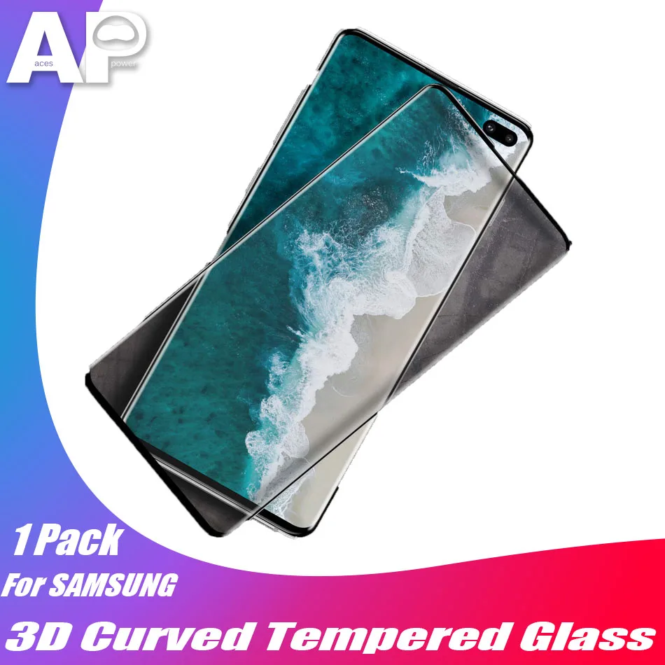 Закаленное стекло Acespower 2019 для Samsung Note 10 S10 S9 S8 S7 Plus черная защита переднего экрана