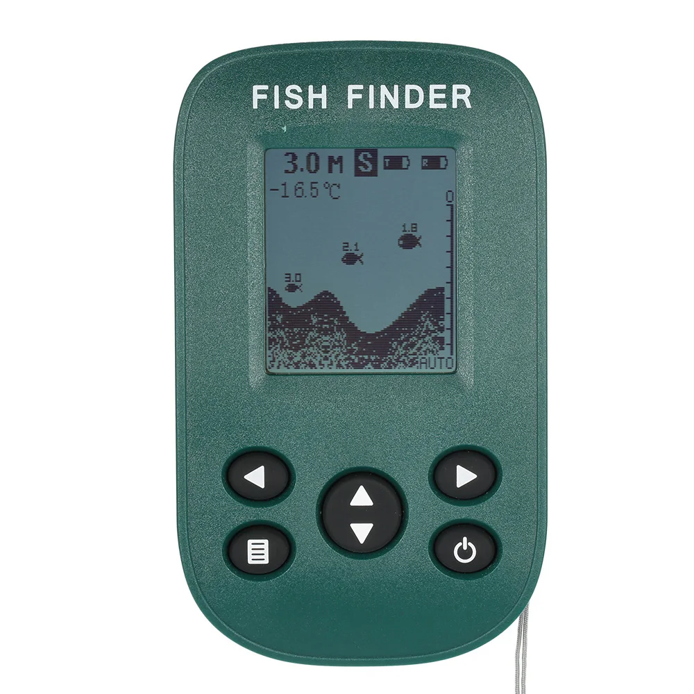 Rechargeable Wireless Sonar Fish Finder Sensor Fishing Sounder Alarm