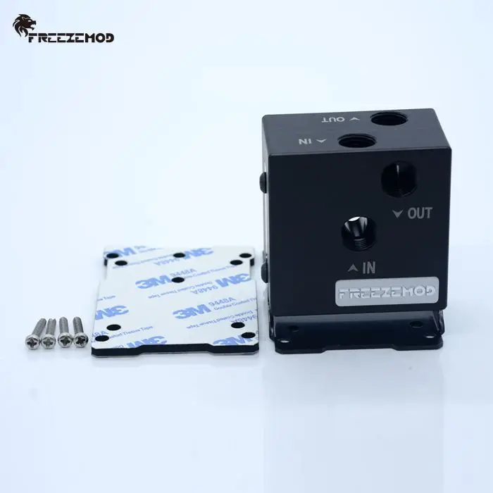 

FREEZEMOD computer water cooling water pump modified pump cover double in and out water for SC600. PJ-PUMP-M