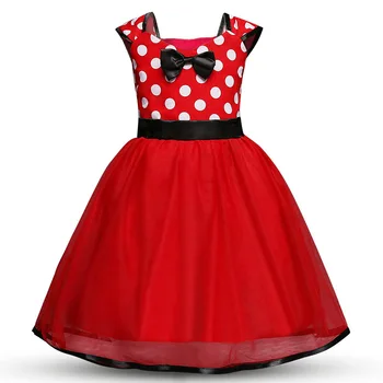 

Moana Ladybug Girls Dress Summer Brand Girls Clothes Lace Dot Design Baby Girls Dresses Lady bug Party Dress For 1-8 years