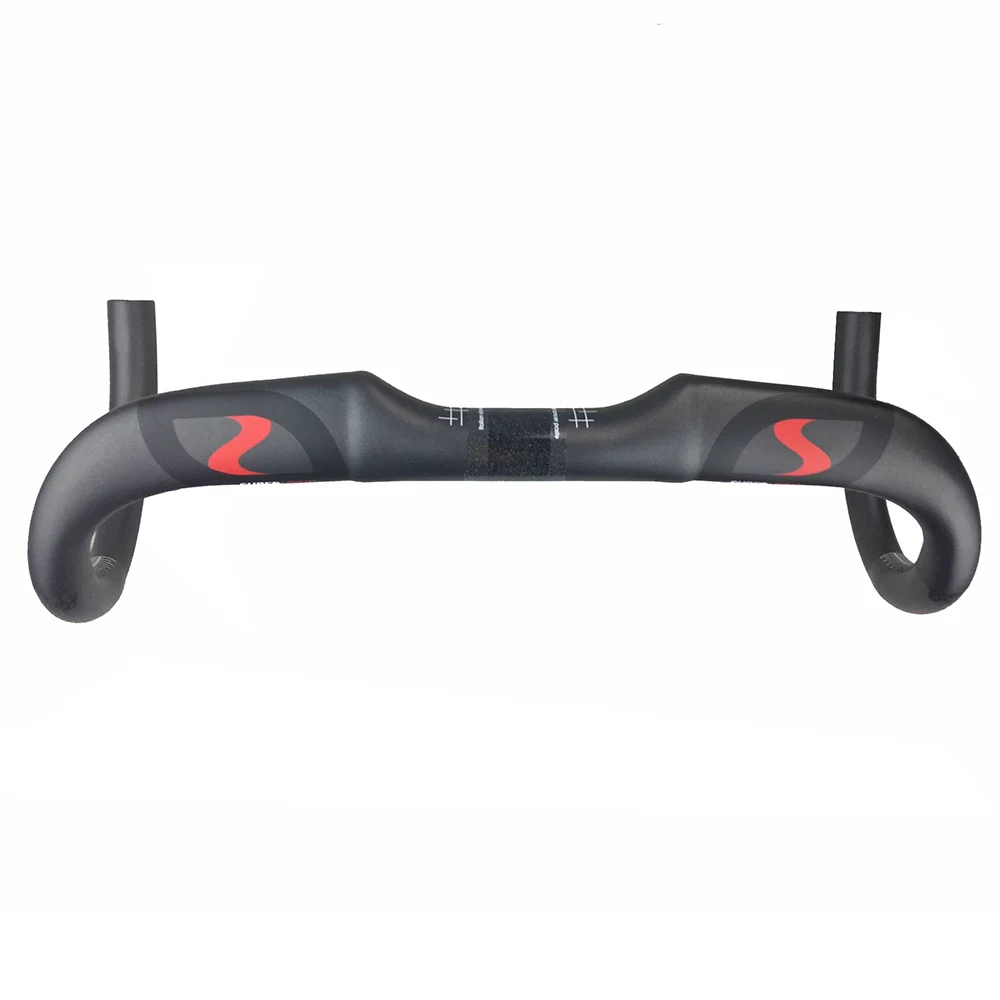 Road Bicycle Racing Matte Full Carbon Handlebar External Cable Routing ...