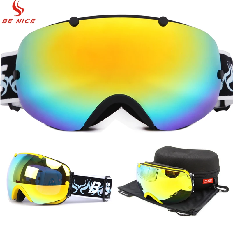 Professional Snow Ski Snowboard Goggles UV Protection Anti Fog