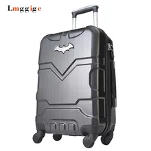 20″24″28″inch Batman Luggage bag ,Rollin Wheels Suitcase with Lock, Men’s High-capacity ABS+PC hardshell Travel Box