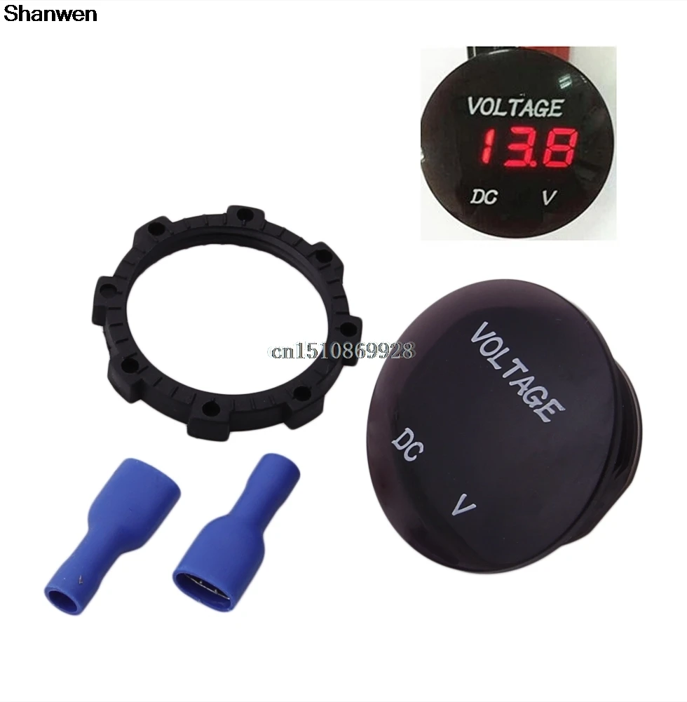 

Car Motorcycle DC12V-24V Red LED Panel Digital Voltage Meter Display Voltmeter