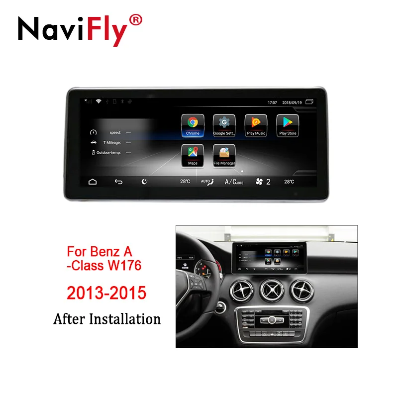 

10.2' Android 7.1 4G LTE 3+32G Car dvd radio multimedia player GPS Navigation for Mercedes Benz A Calss W176 2013 2014 2015 W176