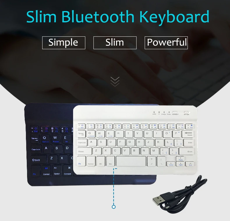 

Universal For Bluetooth 3.0 Wireless Keyboard Rechargeable Key Board Kit For Windows For IOS For Android