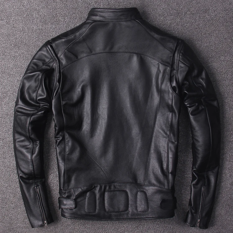 Free shipping.plus size classic men cow leather Jackets,men's genuine Leather biker jacket.Brand motor leather coat genuine leather genuine fur coats & jackets