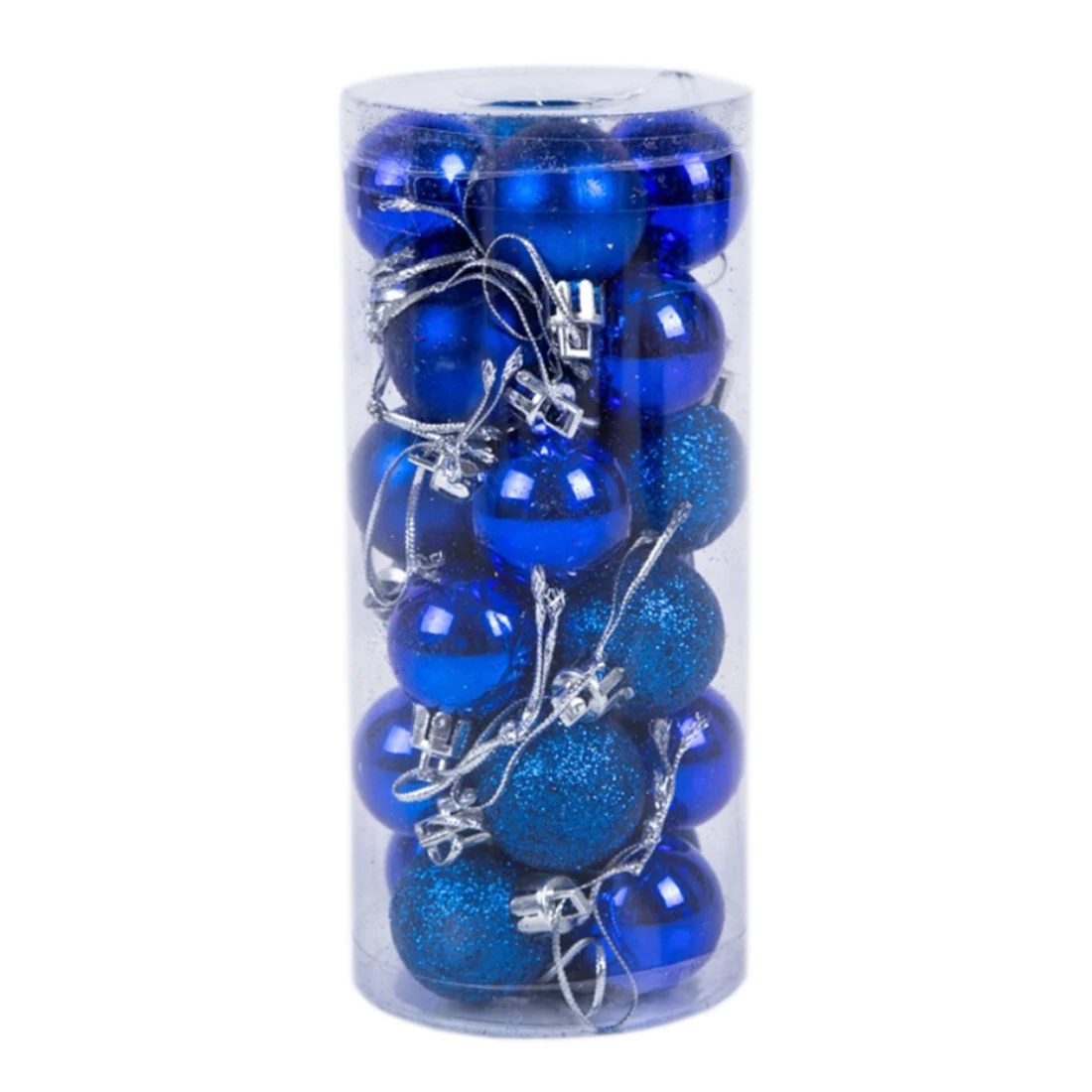 

Drop Shipping 24Pcs/Lot 4cm Christmas Ball Hanging Tree Ball Ornaments For Xmas Party Decor Hot Sale- Blue/White/Green