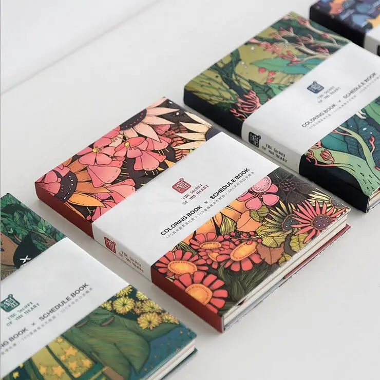 

"Little Secret Ver.2" Hard Cover Schedule Diary Cute Planner Journal School Study Notebook Memo Agenda Notepad Gift