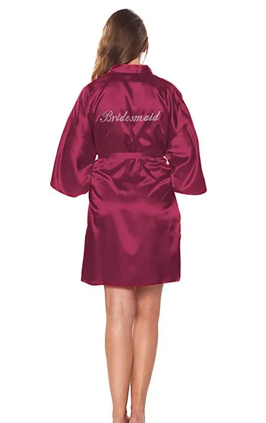 Bridesmaid robes Sleepwear Robe Wedding Bride Bridesmaid Robes Pyjama Robe Female nightwear Bathrobe Nightdress Nightgowns