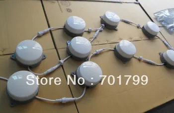 

120mm diameter milky cover,DC24V input,WS2811 LED pixel module,12pcs 5050 RGB SMD LED inside
