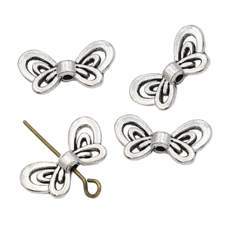 20pcs Tibetan silver butterfly earring Connectors