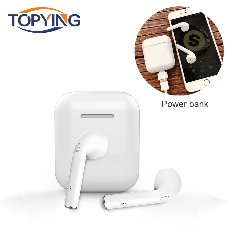 

Mini Bluetooth Earphone Wireless Earbuds With Box Sports Waterproof For Iphone Samsung Xiaomi Huawei Bluetooth Earphone 5.0