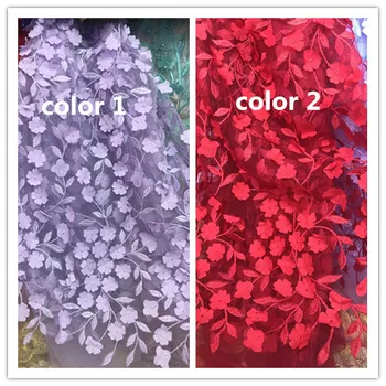 

nice looking feather embroidery tulle mesh lace fabric Jolin-11.2925 with good quality for party dress