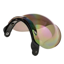 Motorcycle Helmet Visor Anti-fog Lens Wear-resistant For Colorful Casco con visera lente casque visiere lens 100% original ls2 ff390 breaker motorcycle helmet chrome mirror lens smoke colorful silver visor with anti fog pinlock holes