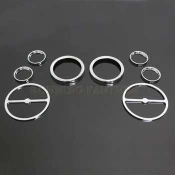 

8pcs/set Chrome Speedometer Gauges Bezels Horn Cover For Harley Street Electra Glide 1986-2013 2012 2011 2010 2009 2008 2007